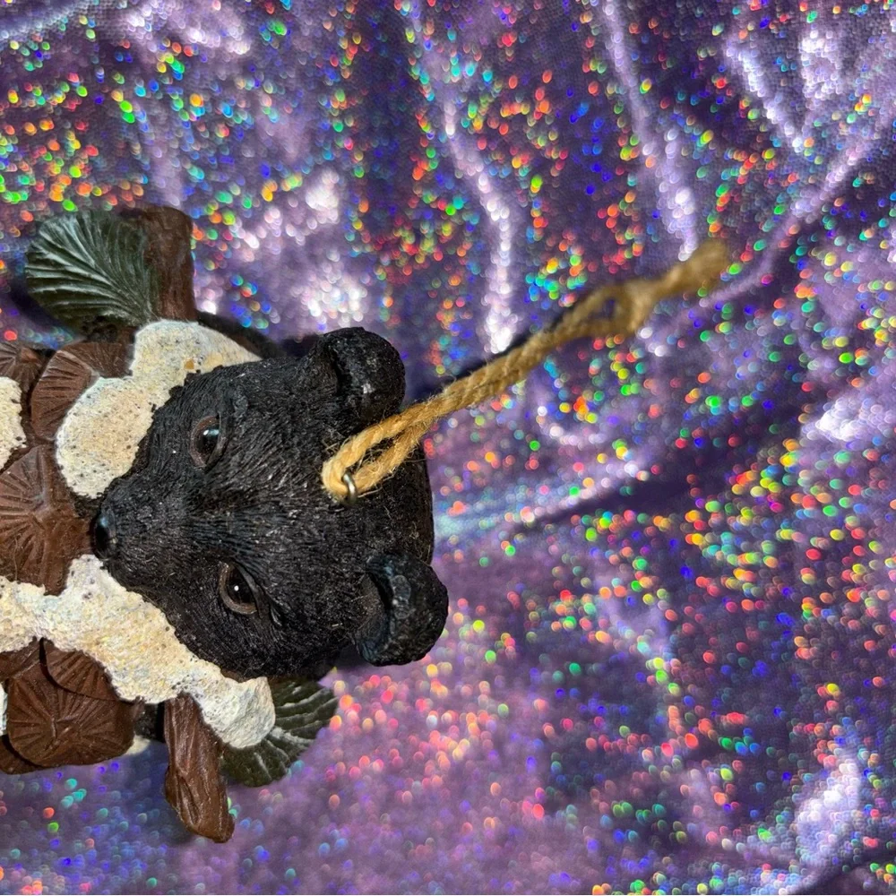 Black Bear Pinecone Ornament